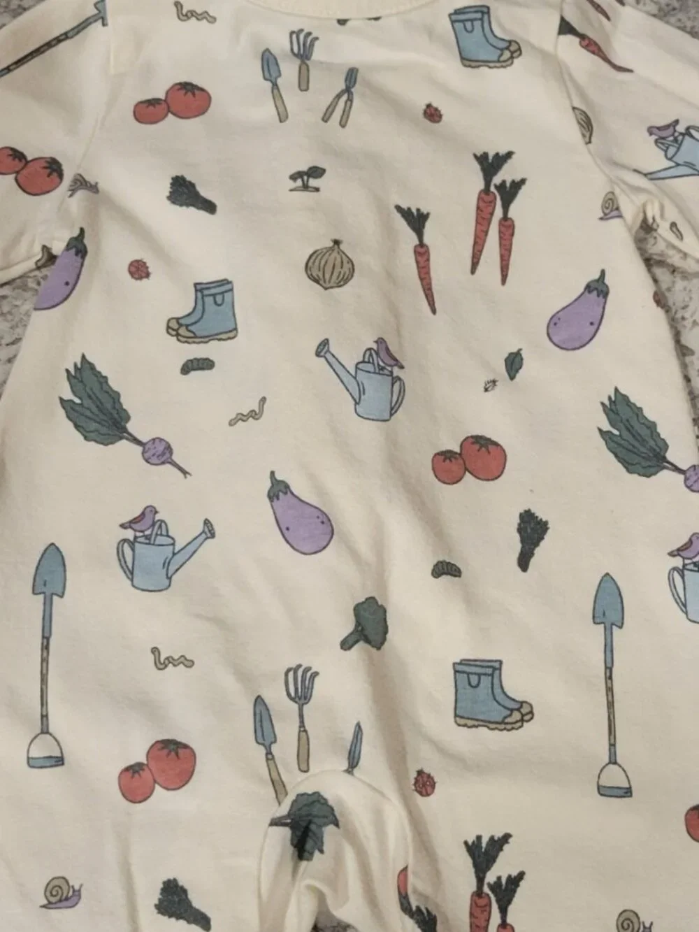 Little Planet Organic Carter's NB Garden Print Zip Footie Sleeper Newborn